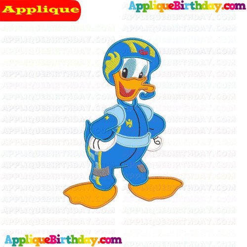 Donald Duck Mickey and the Roadster Racers Applique Design
