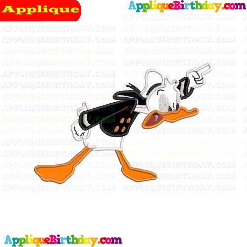 Donald Duck Yelling Ducktales Applique Design