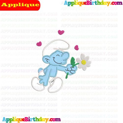 Dreamy Smurf The Smurfs Applique Design
