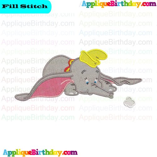 Dumbo Air Blowing Fill Embroidery Design