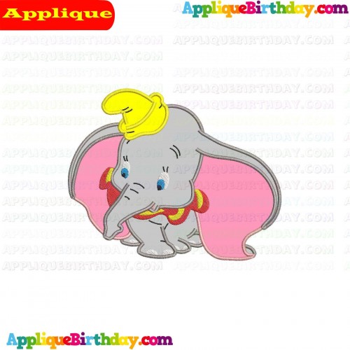 Dumbo Baby Elephant 2 Applique Design