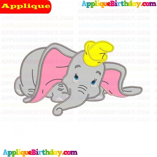 Dumbo Baby Elephant Compulsory Applique Design