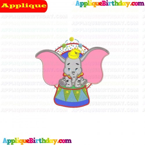 Dumbo Circus Applique Design