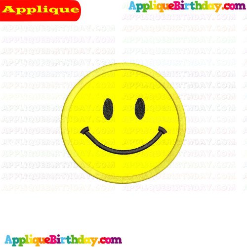 Emoji Smiley Applique Design
