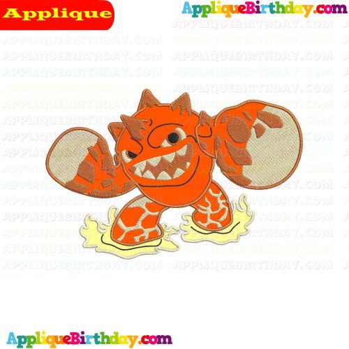Eruptor Skylanders Applique Design
