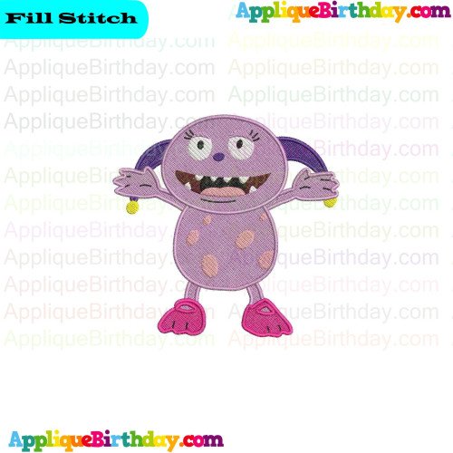 Estelle Enormomonster Henry Hugglemonster Fill Embroidery Design