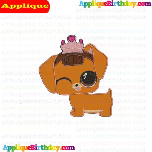 Fancy Haute Dog LOL Doll Surprise Applique Design