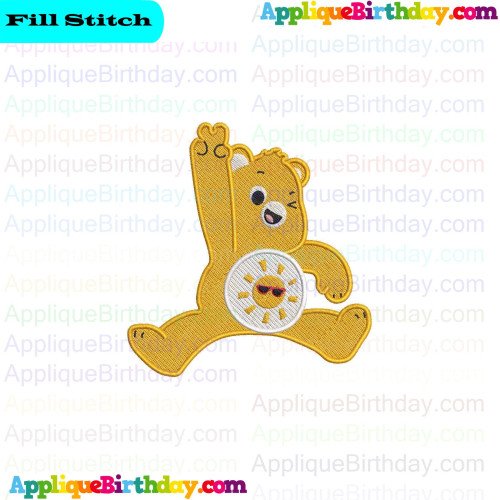 Funshine Bear Care Bears Fill Embroidery Design