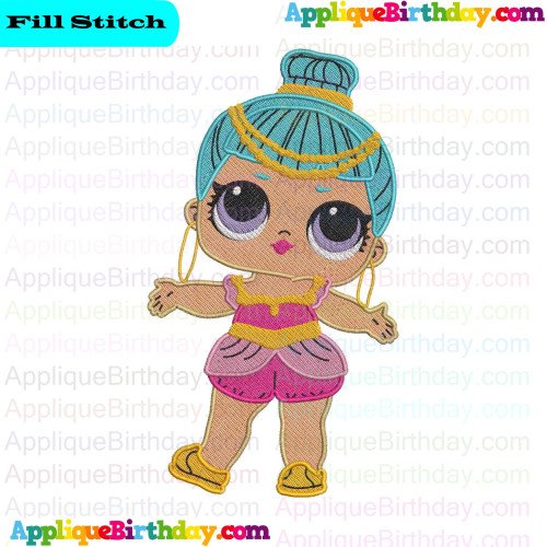Genie LOL Doll Surprise Fill Embroidery Design