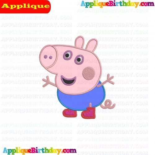 George Pig 2 Applique Design