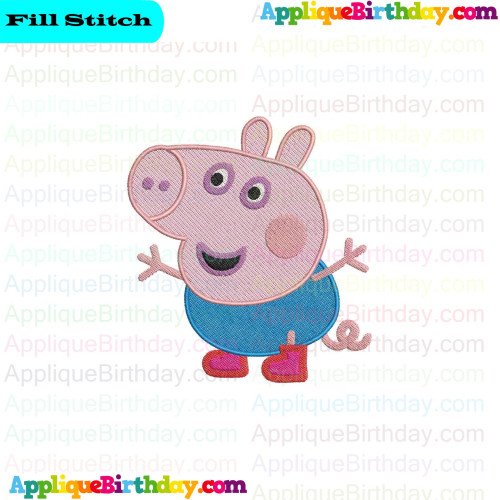 George Pig 2 Fill Embroidery Design