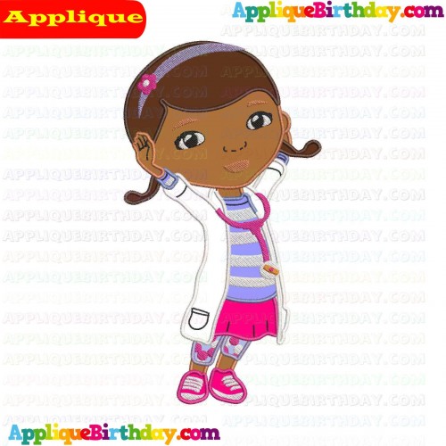 Girl Doctor Bag Doc McStuffins 3 Applique Design