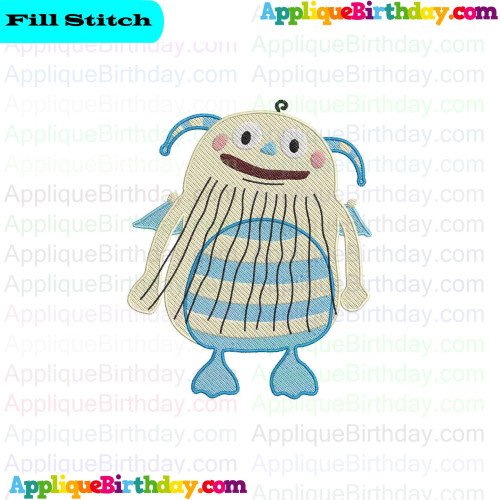 Grando Henry Hugglemonster Fill Embroidery Design