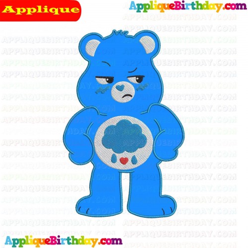 Grumpy Bear Care Bears Applique Design