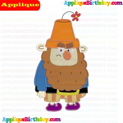 Grumpy The Seven Dwarfs Applique Design