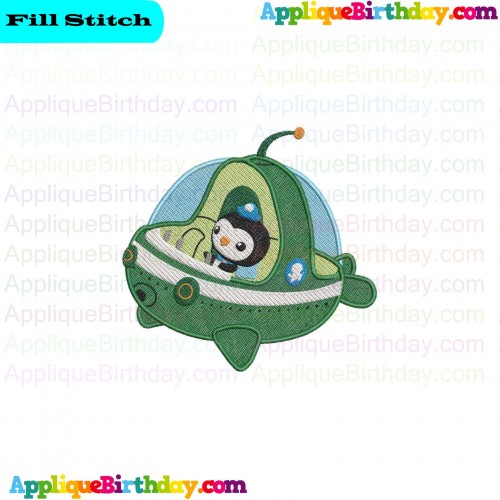 Gup E The Octonauts Fill Embroidery Design