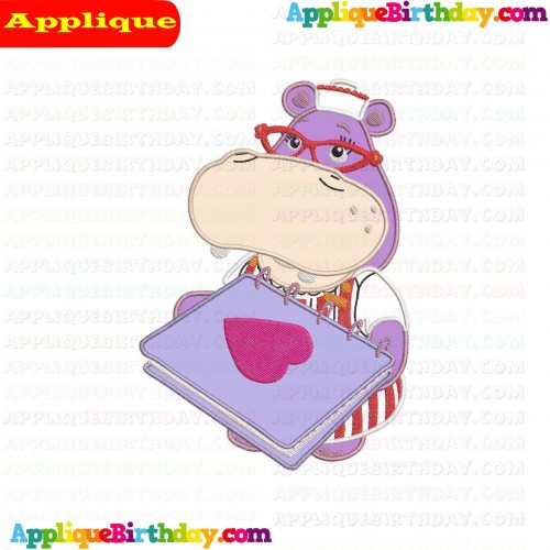 Hallie with book Doc McStuffins Applique Design