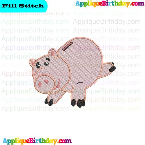 Hamm the Pig Toy Story Fill Embroidery Design