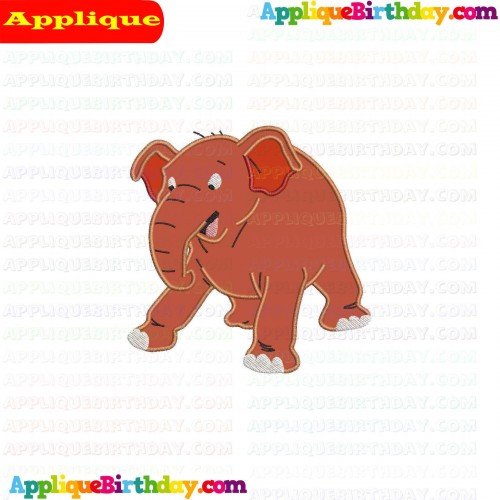 Hathi Elephant Jungle Cubs Applique Design