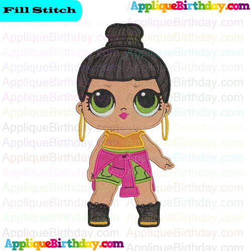 Honey Bun LOL Doll Surprise Fill Embroidery Design