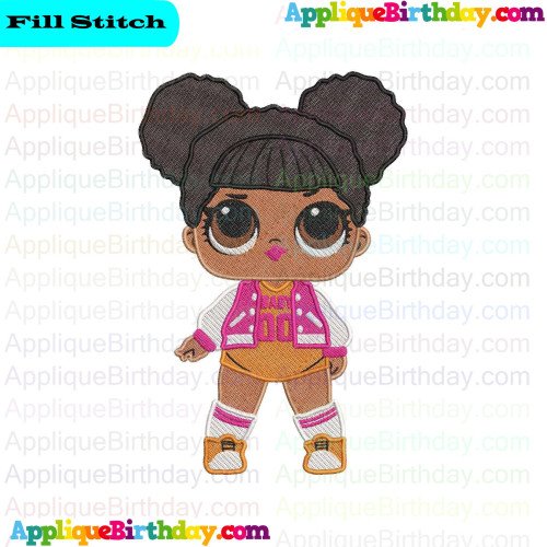 Hoops MVP LOL Doll Surprise Fill Embroidery Design