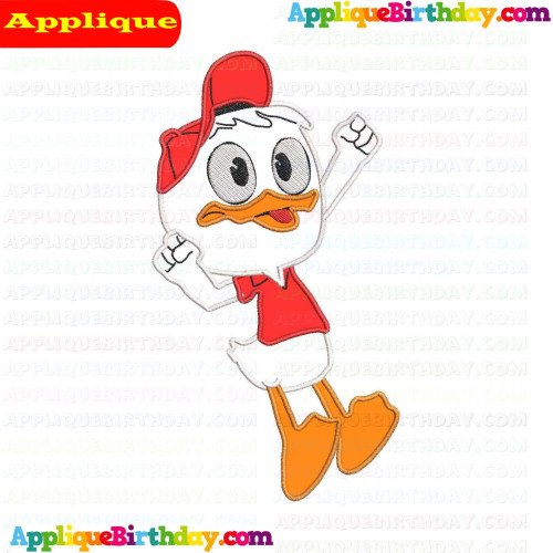 Huey Confuse Ducktales Applique Design