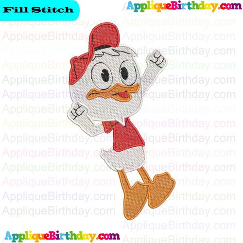 Huey Confuse Ducktales Fill Embroidery Design