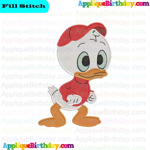Huey Smiling Ducktales 2 Fill Embroidery Design