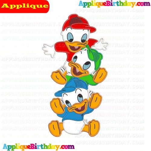 Huey and Dewey and Louie Quack Pack 2 Applique Design