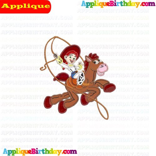 Jessie Riding Bullseye Toy Story Applique Design