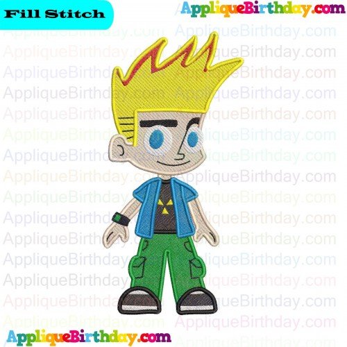 Johnny Test 6 Fill Embroidery Design