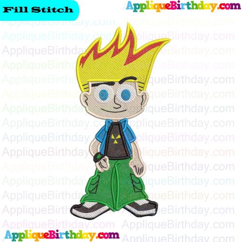 Johnny Test Fill Embroidery Design