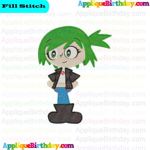 Julie Hi Hi Puffy AmiYumi Fill Embroidery Design