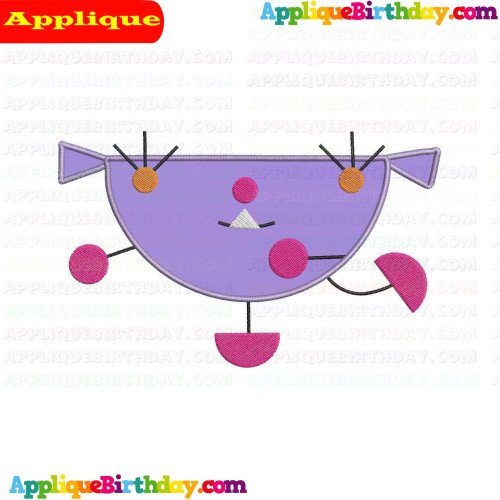 Kate Happy Monster Band Applique Design