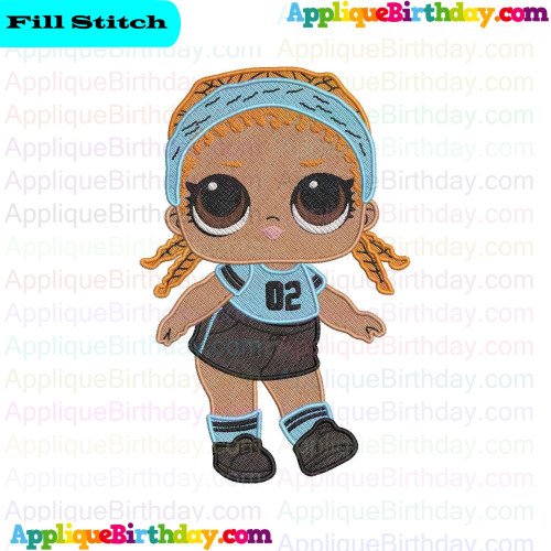 Kicks LOL Doll Surprise 2 Fill Embroidery Design