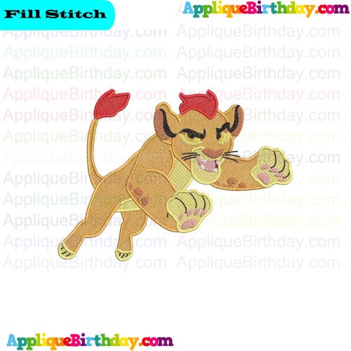Kion 5 The Lion Guard Fill Embroidery Design