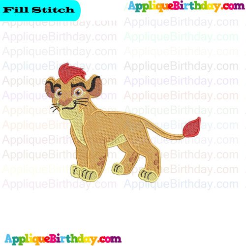 Kion 6 The Lion Guard Fill Embroidery Design