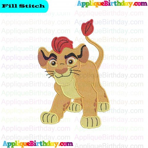 Kion 7 The Lion Guard Fill Embroidery Design