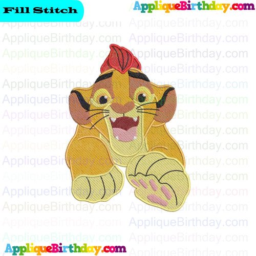 Kion 9 The Lion Guard Fill Embroidery Design