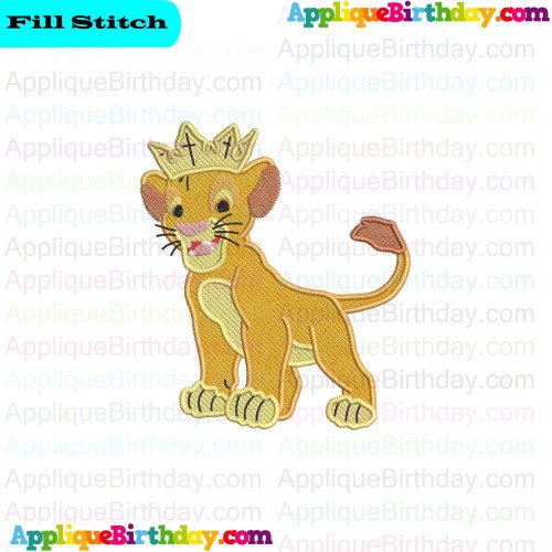 Kion Crown The Lion Guard Fill Embroidery Design