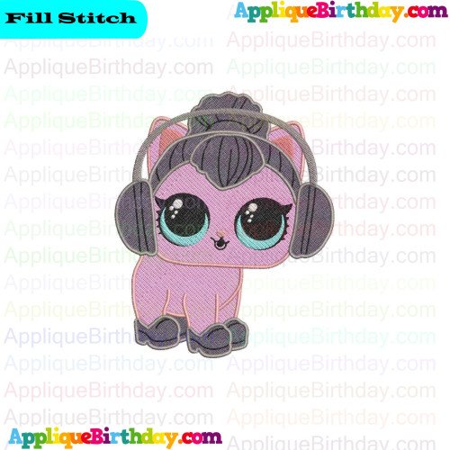 Kitty Kitty Lil Outrageous Littles Fill Embroidery Design
