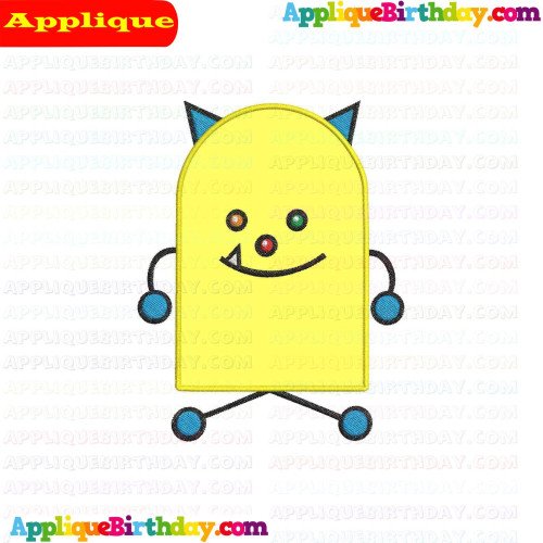LO Happy Monster Band Applique Design