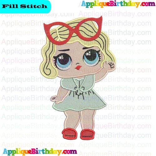 Leading Baby LOL Doll Surprise Fill Embroidery Design