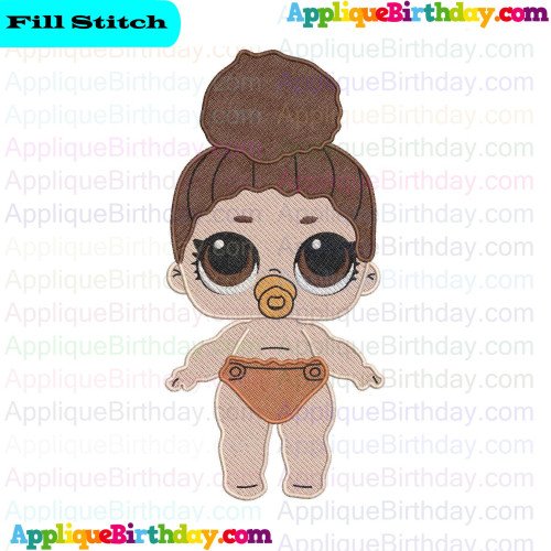 Lil Boss Queen Lil Outrageous Littles Fill Embroidery Design