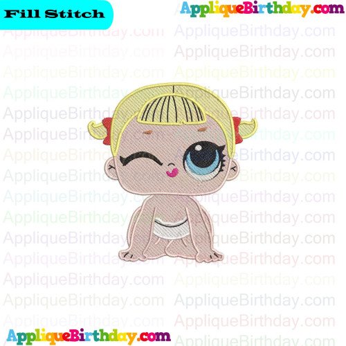 Lil Cheer Captain Lil Outrageous Littles Fill Embroidery Design