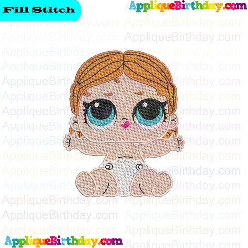 Lil Vacay Babay Lil Outrageous Littles Fill Embroidery Design