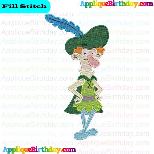 Lord Starchbottom The Seven Dwarfs Fill Embroidery Design