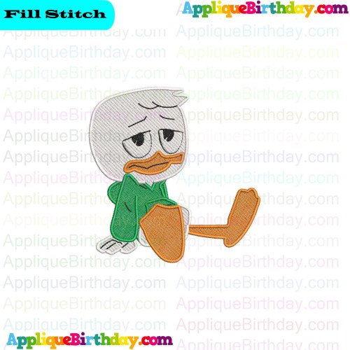 Louie Ducktales Fill Embroidery Design