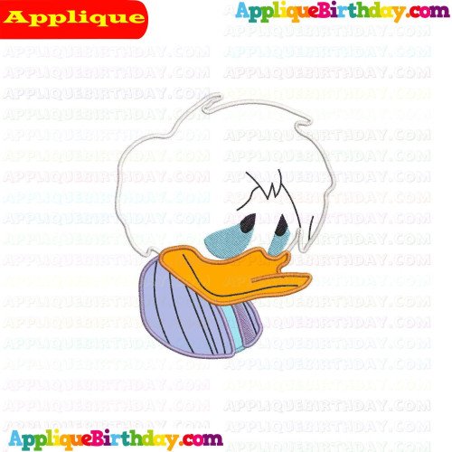 Louie Face Quack Pack Applique Design