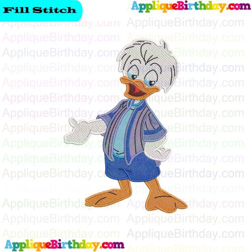Louie Quack Pack Fill Embroidery Design